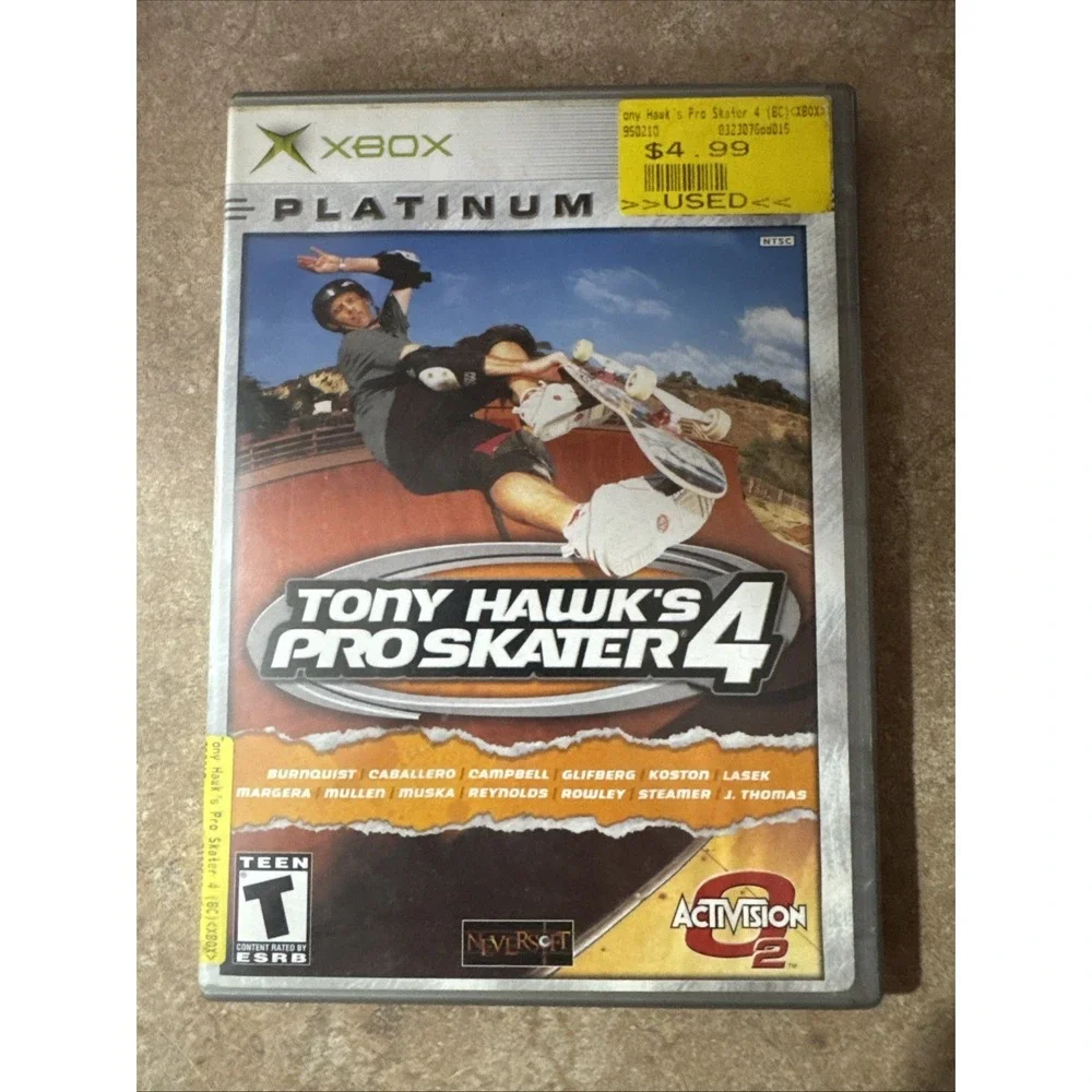 Tony Hawk Pro Skater 4 (Original Xbox) *Complete CIB w/ Reg Card - Tested*